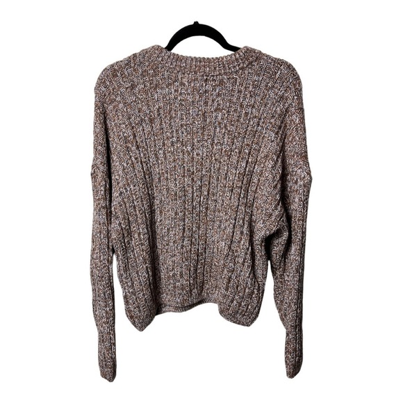 1288. UNIVERSAL THREADS LONG SLEEVE KNITTED‎ SWEATER SIZE XXL TAN/BLUE/WHITE - Picture 5 of 9